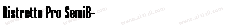 Ristretto Pro SemiB字体转换 Ristretto Pro SemiB字体转换